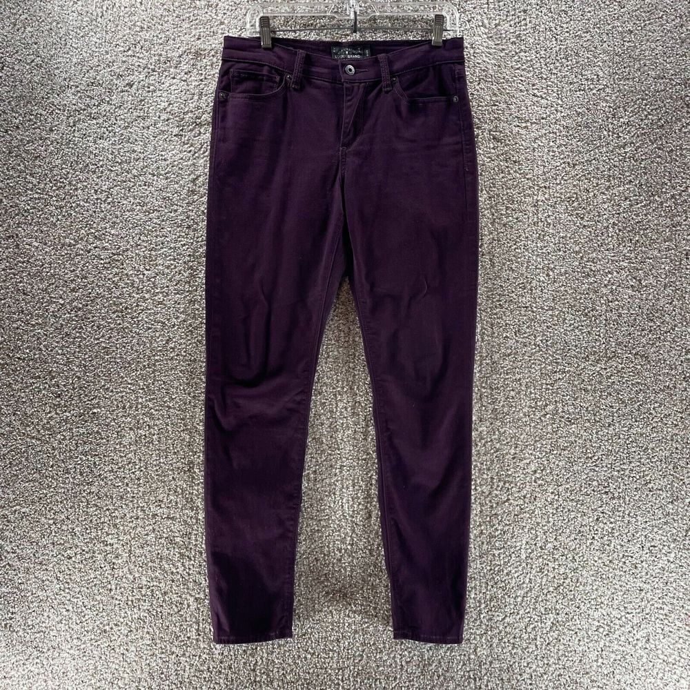 Lucky Brand Pants Womens 8 Purple Corduroy Brooke Legging Jean‎ Preppy Ladies